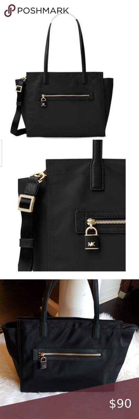 michael michael kors janie large east west tote black|Michael Janie Large East West Tote In Black .